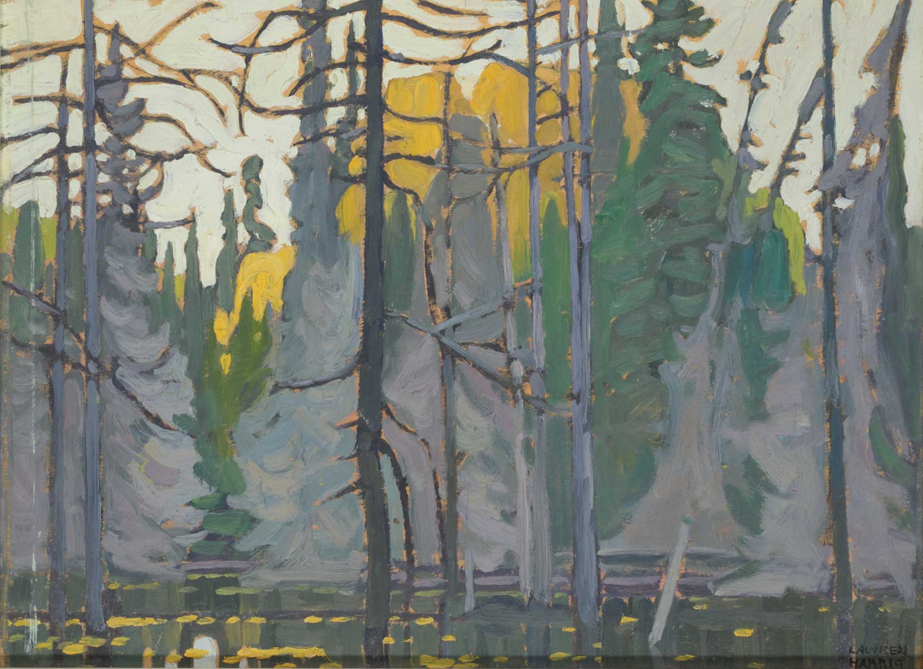 Lawren-S-Harris_Algoma-Sketch-LIV-Beaver-Drowned-Algoma_c.1920