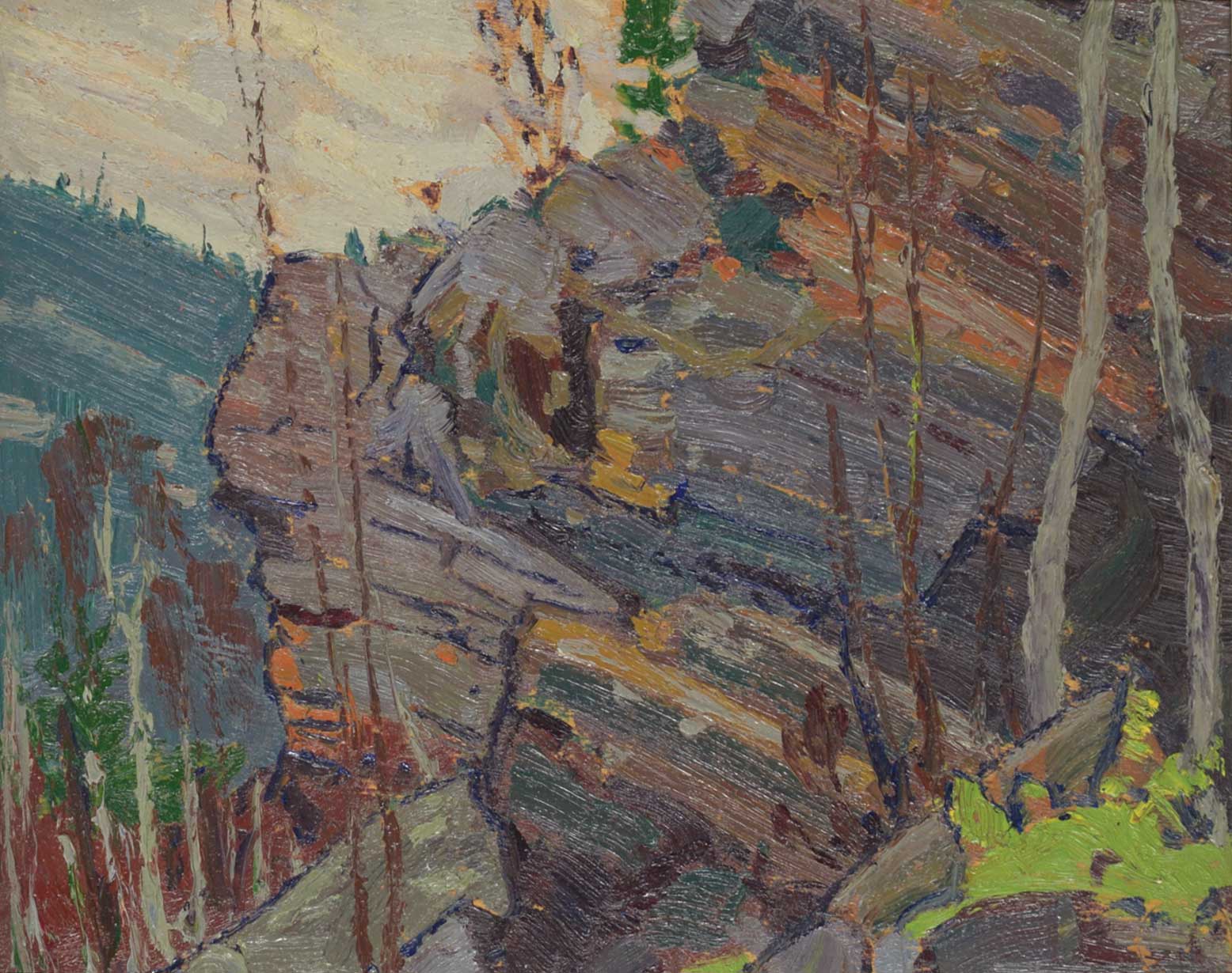 Tom-Thomson_Cliffs-Near-Petawawa_1916