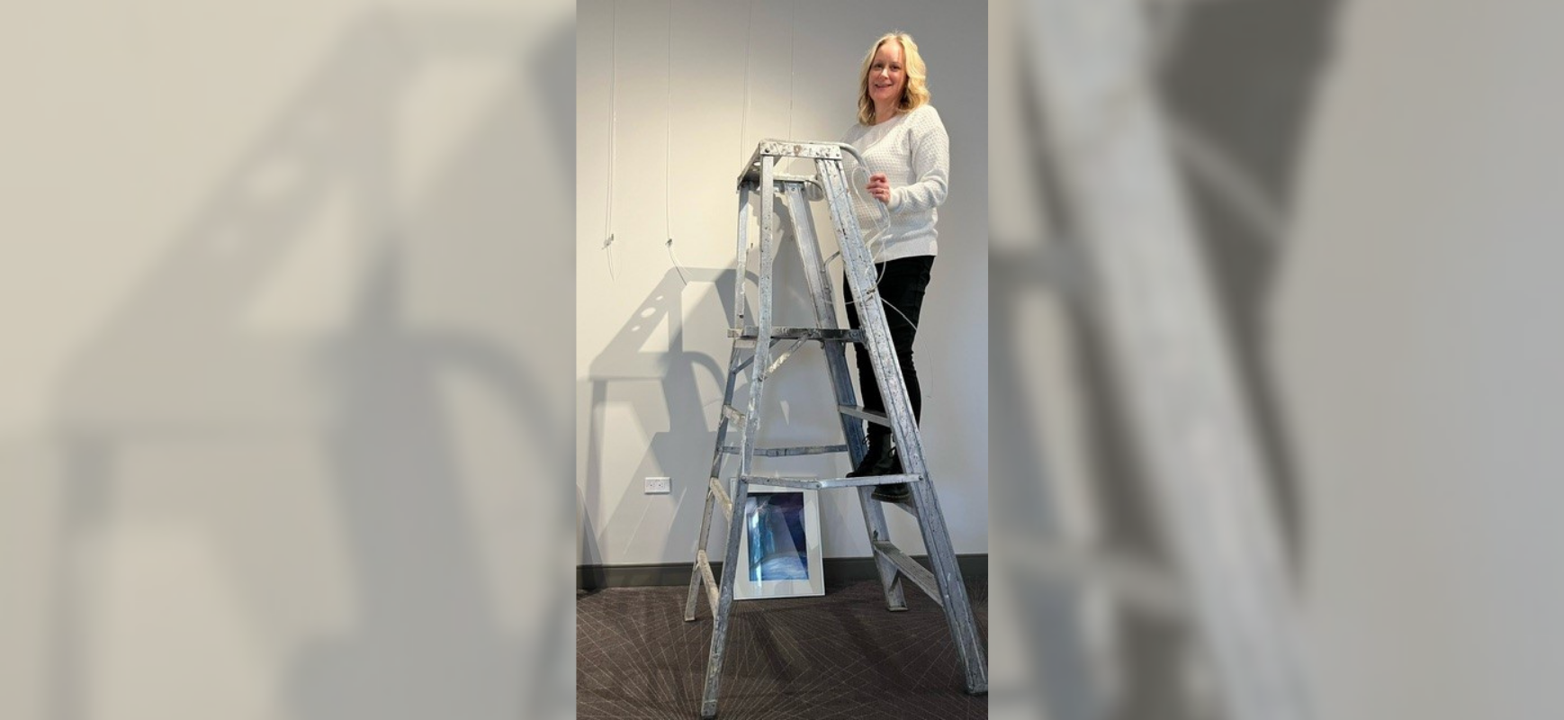 Art History/Museum Studies student Raija Abbott curates student-centred exhibit